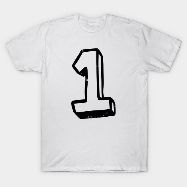 Number 1 T-Shirt by PsychicCat